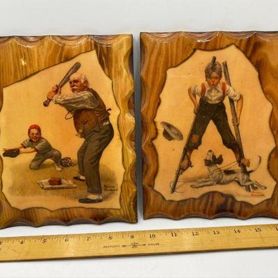 Norman Rockwell Prints on Wood