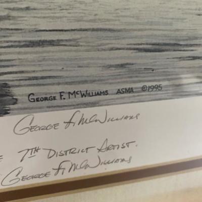 157: Chesapeake Heritage Signed and Numbered Lithograph George F. McWilliams