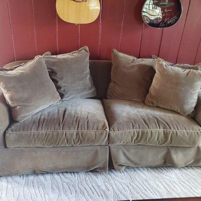 Pottery Barn Velvet Sleeper Sofa