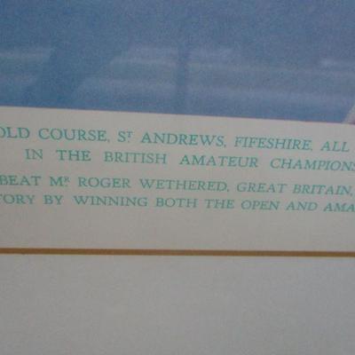 Lot 142 - Framed British Amateur Championship, 1930 30