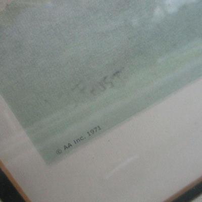 Lot 145 - Framed A.B. Frost Golf 'Stymied' Print 18 1/4
