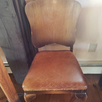 Antique 1930's Leather School Chairs