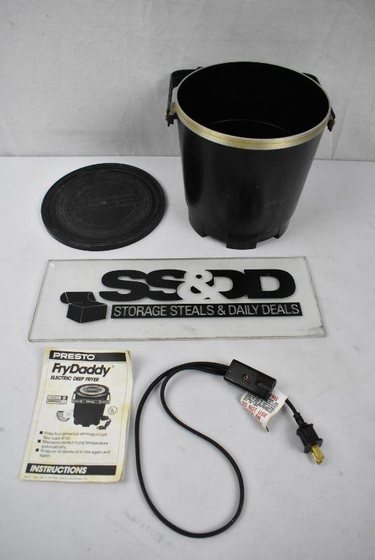 Fry Daddy Electric Deep Fryer by Presto. Includes instructions, plug