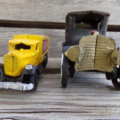 LOT 222  CAST COCA COLA BOX TRUCK AND MODEL A