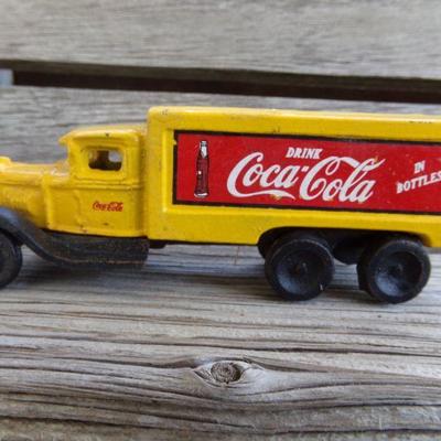 LOT 222  CAST COCA COLA BOX TRUCK AND MODEL A