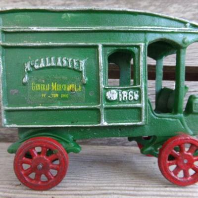 LOT 223  CAST TRACTOR AND MERCHANDISE TRUCK