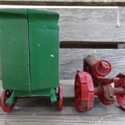 LOT 223  CAST TRACTOR AND MERCHANDISE TRUCK