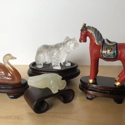 D1: Collection if Minature Carved Animals