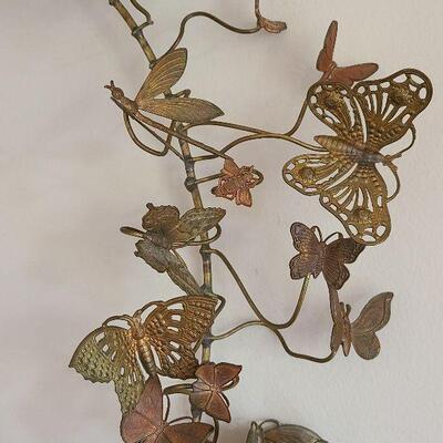 G48: Petite Choses Dresden Mixed Metal Butterfly Wreath