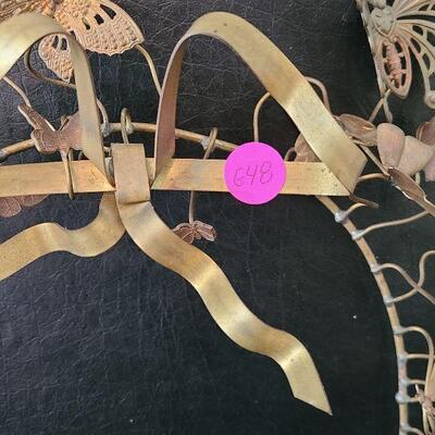 G48: Petite Choses Dresden Mixed Metal Butterfly Wreath