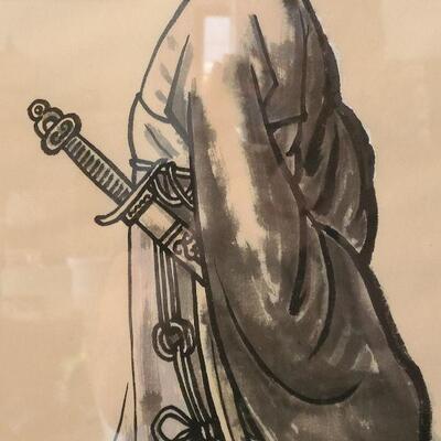 G51: Artist Signed Mixed Media Painting