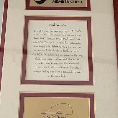 G62: Paul Azinger Pro Tour Memorabilia