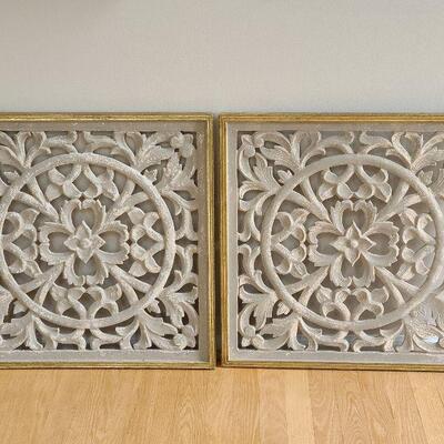 G62: Large Wall Art Wood Carved Decor