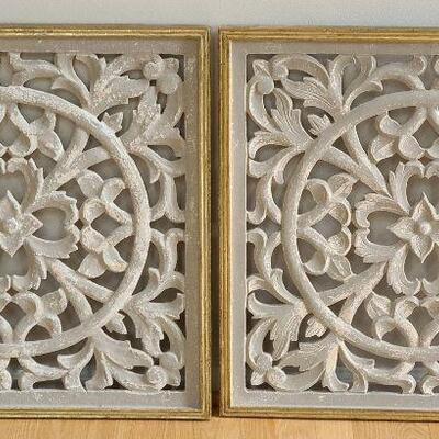 G62: Large Wall Art Wood Carved Decor