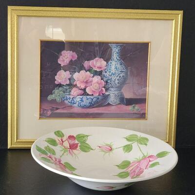 G64: Framed Print & Large Decorative Bowl