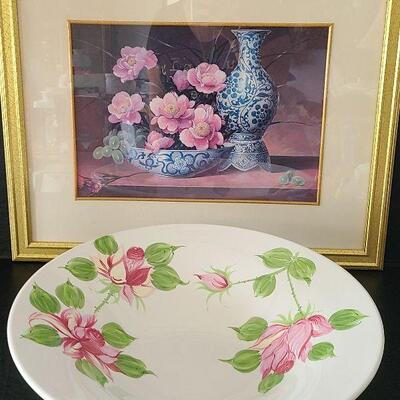 G64: Framed Print & Large Decorative Bowl