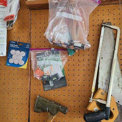G81:  Various Handsaws, Axe etc.