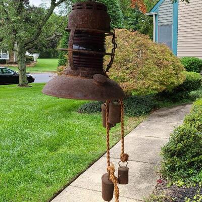 G84:  Warsaw NJ Traffic #40 Lantern Red Globe