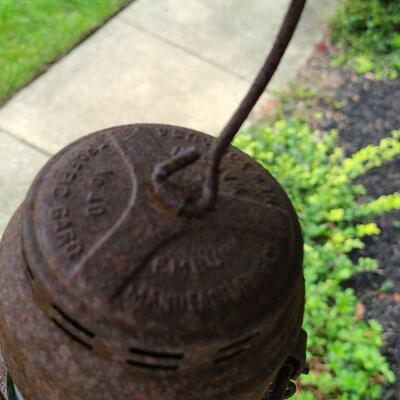 G84:  Warsaw NJ Traffic #40 Lantern Red Globe