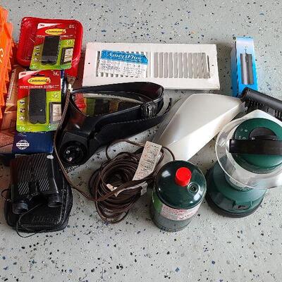 G86: Misc Lot with Nikon Binoculars, Battery Operated Lantern and more