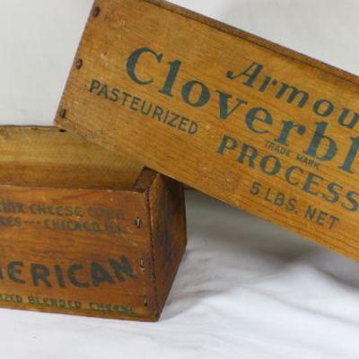 LOT#T6: Armour's Cloverbloom & Kraft American Cheese Box Lot