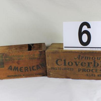 LOT#T6: Armour's Cloverbloom & Kraft American Cheese Box Lot