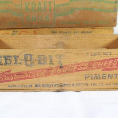 LOT#T10: Mel-O-Bit Pimento, Windsor Club, & Kraft Brick Cheese Box Lot