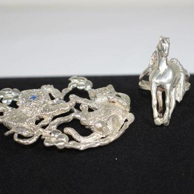 LOT#A22: Ring & Pendent Sterling Silver Lot
