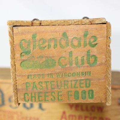 LOT#T23: Glendale Club,Mel-O-Bit,Kraft & Windsor Cheese Box Lot