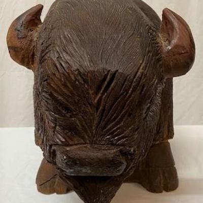 LOT#G27: J.H. Sears Hand Carved Bison