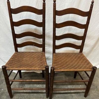 LOT#G33: 4 Ladder Back Chairs