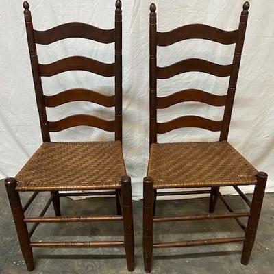 LOT#G33: 4 Ladder Back Chairs