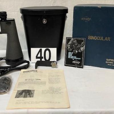 LOT#A40: Swift Satellite Binoculars Model 846