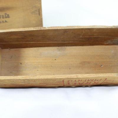 LOT#T43: Kraft Cheese Box Lot & Brown&Sharpe Micrometer Case