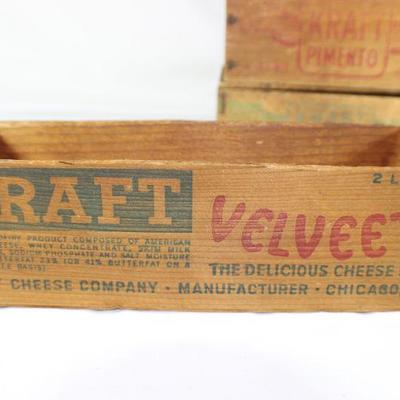 LOT#T43: Kraft Cheese Box Lot & Brown&Sharpe Micrometer Case