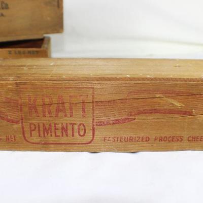 LOT#T43: Kraft Cheese Box Lot & Brown&Sharpe Micrometer Case