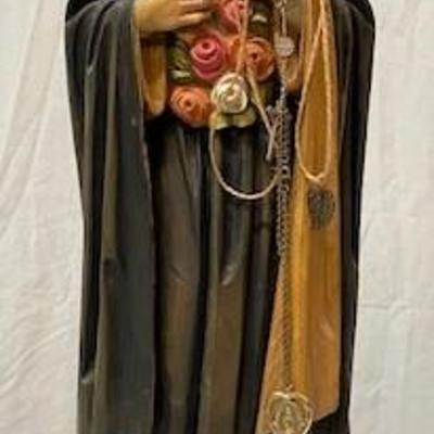 LOT#R51: Digiovanni Carved Wood Mary