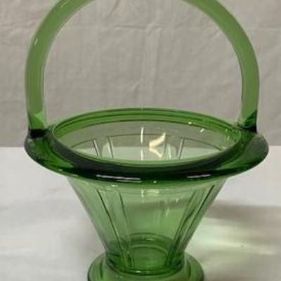 LOT#G57: Heisey Glass (Believed to be vaseline or uranium glass)