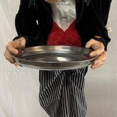 LOT#R60: Butler Animatronic Halloween DÃ©cor
