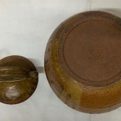LOT#G107: Drip Glazed Lidded Jar