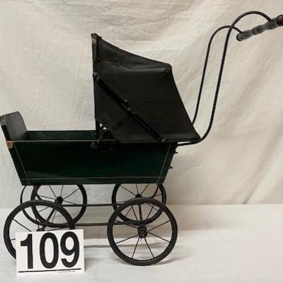 LOT#C109: Believed to be Turn of Century Doll Pram
