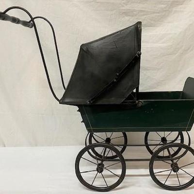 LOT#C109: Believed to be Turn of Century Doll Pram