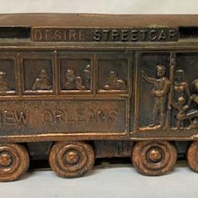 LOT#A117: Desire Streetcar Copper Colored Bank