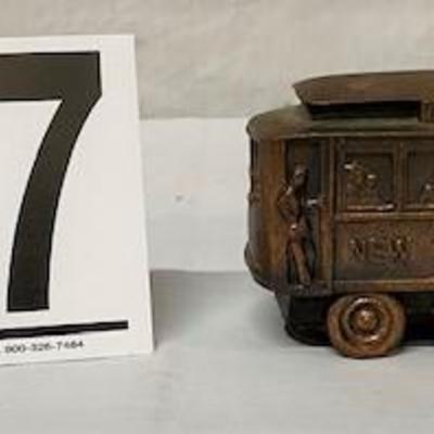 LOT#A117: Desire Streetcar Copper Colored Bank