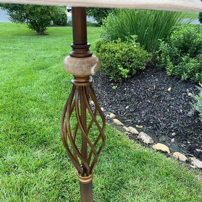 G102:  Marble & Metal Accent Floor Lamp