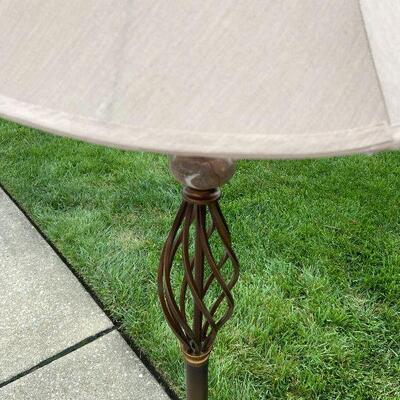 G102:  Marble & Metal Accent Floor Lamp