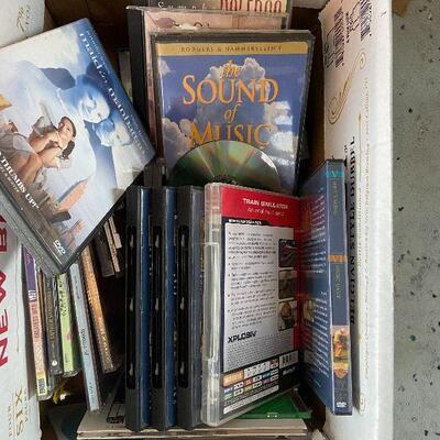 G109: Lot of Records, DVDs, and CDS