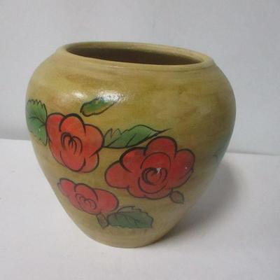 Lot 208 - Flower Designed Pot