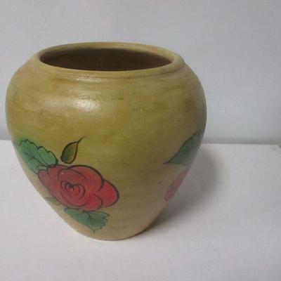 Lot 208 - Flower Designed Pot