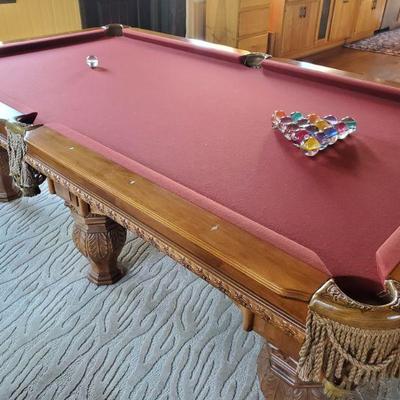 RARE Gandy 6 leg Billiard Table